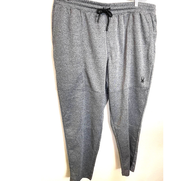 Spyder Active Mens XXL Gray Performance Jogger Sweat Pants New with $98 Tags - Picture 3 of 12